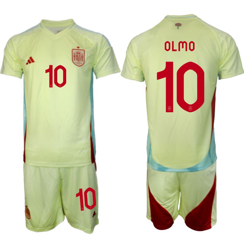 Men 2024-2025 Season Spain away green #10 Soccer Jersey